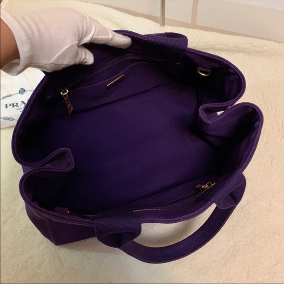 Rare purple Prada tote - Picture 3 of 9
